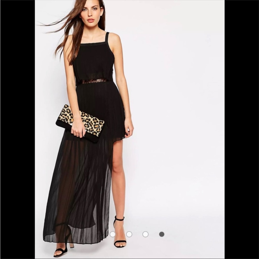 NWOT BCBGeneration Asymmetrical Pleated Dress